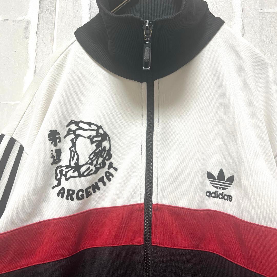 アディダス ジャージ トラックジャケット 柔道 M トレフォイル 3ライン00s