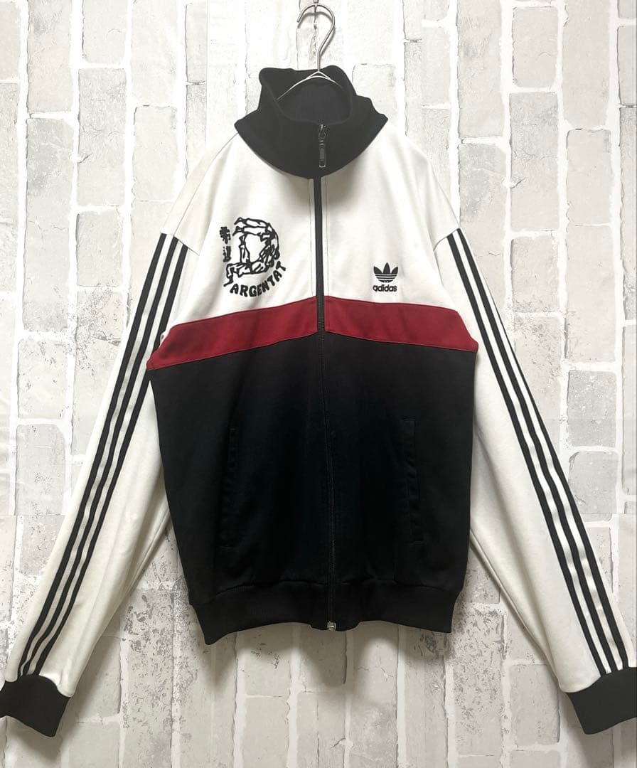 アディダス ジャージ トラックジャケット 柔道 M トレフォイル 3ライン00s