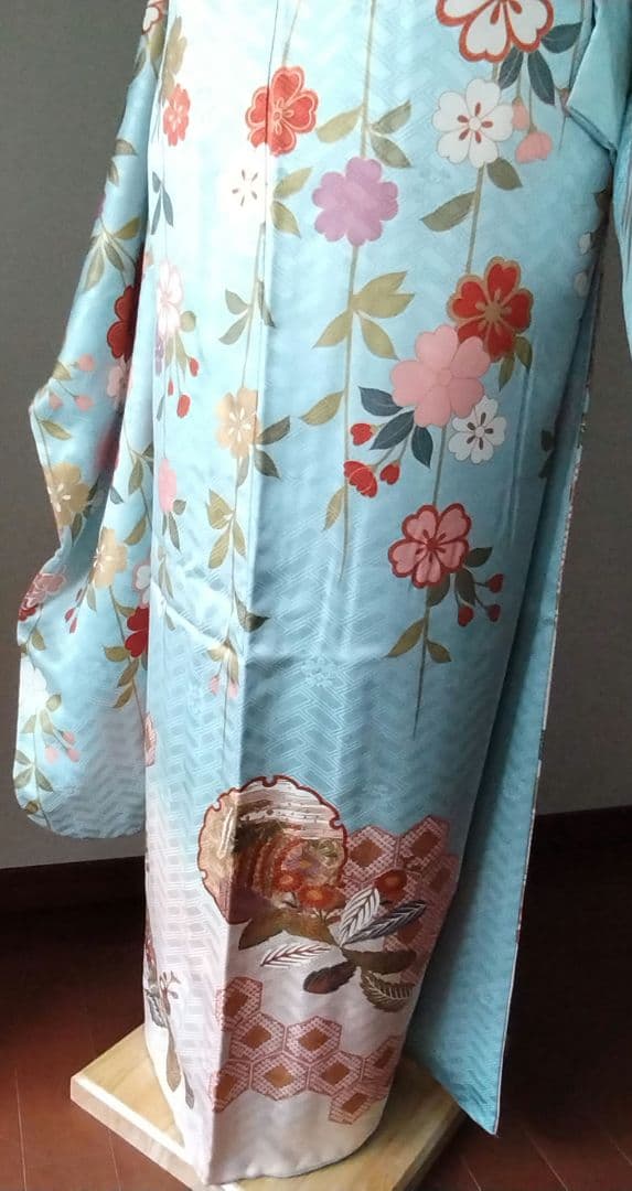 ☆応援価格☆368.小柄なお嬢様へ振袖7点セット　正絹フルセット　成人式　落款
