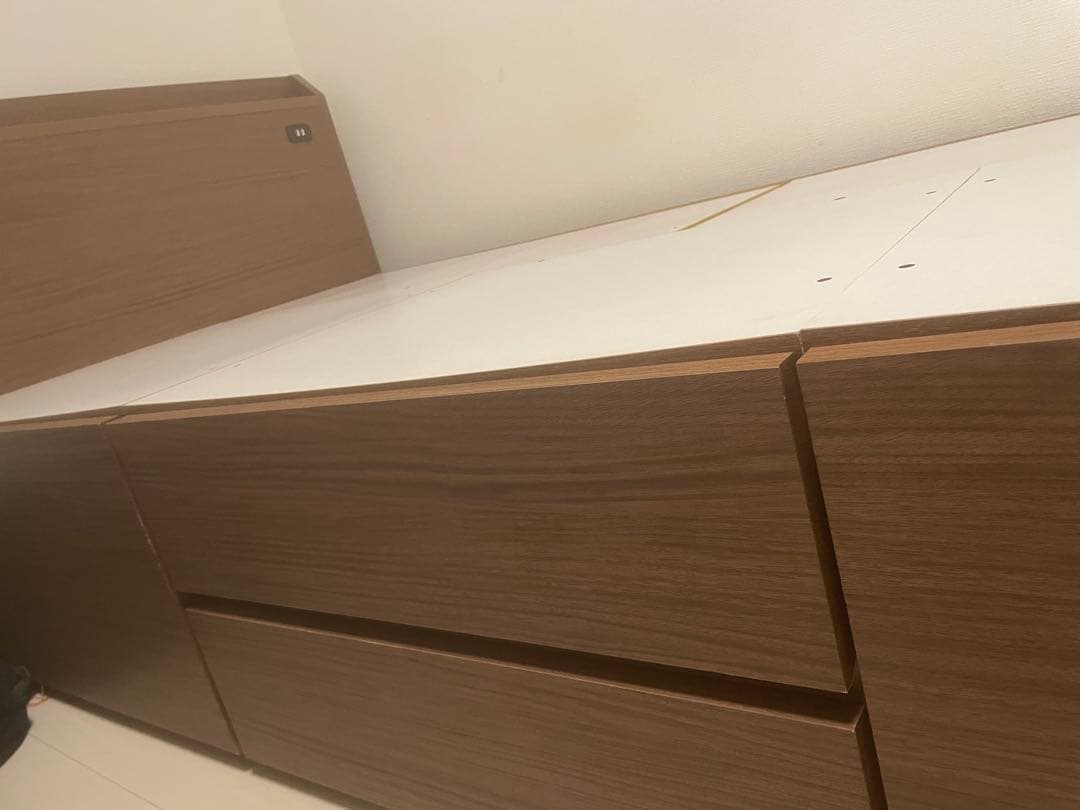 ニトリ　シングルベッド　※マットレス付き