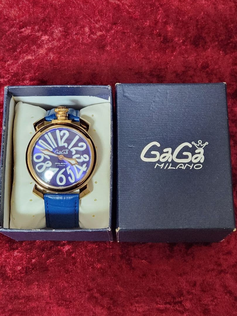 ガガミラノ腕時計100METRI BREVETTATO　MM48N.箱付き