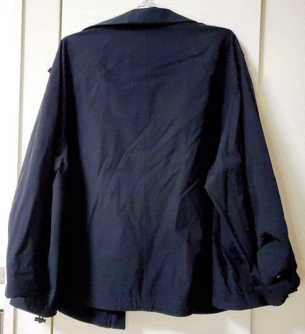 【洗える】Demi-Luxe BEAMS×LEE オーバースタンドブルゾン 黒色