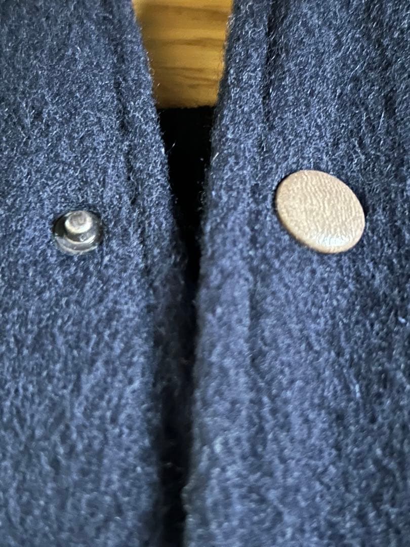 【美品】トゥモローランド MACPHEE 本革 スタジャン ネイビーとブラウン