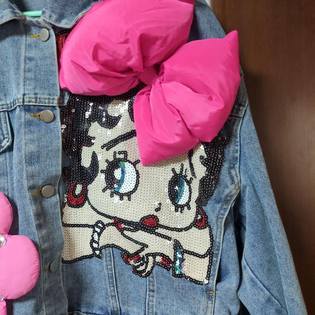再々値下げ！！　ベティちゃん　ベティ・ブープ　デニムジャケット　Gジャン