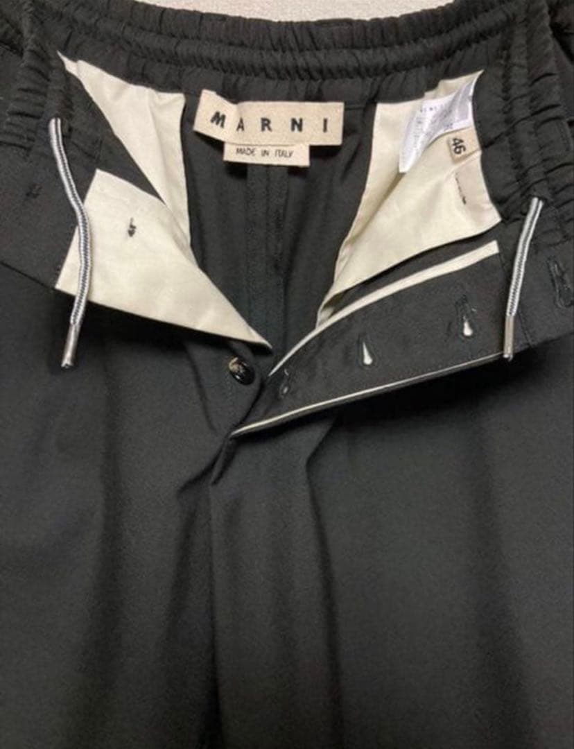 MARNI ブラック スラックス 46