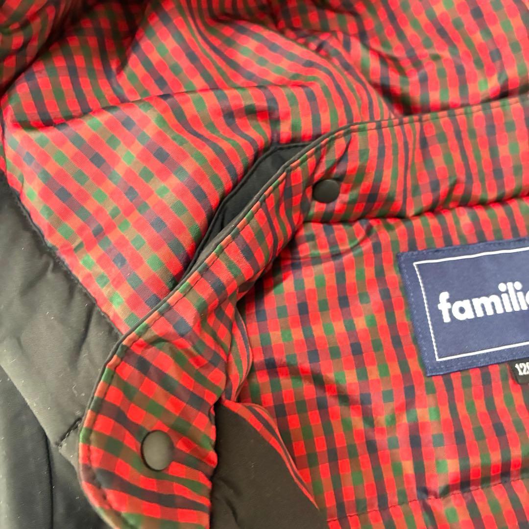 familiar 黒 120㎝　ダウンコート　中綿ジャケット 現行モデル。