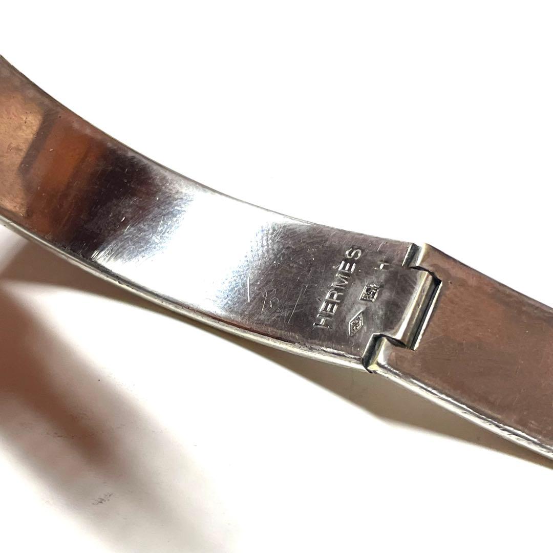 た*や様 『HERMES』　エルメス　バングル　クリック　クラック　ステンレス