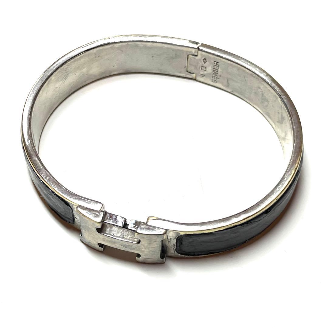 た*や様 『HERMES』　エルメス　バングル　クリック　クラック　ステンレス