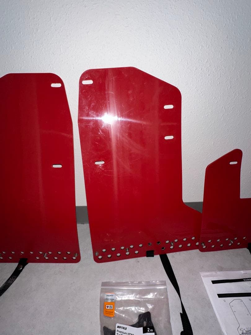 JAOS マッドガード前後セットレッド