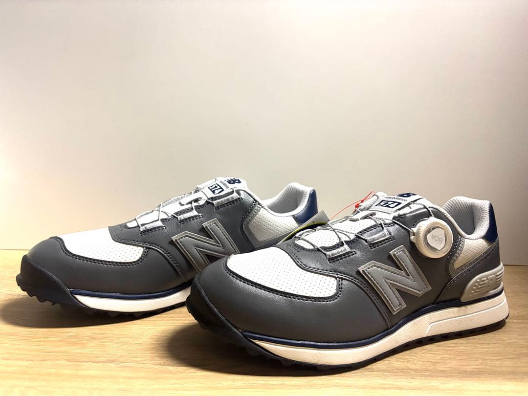 未使用 27cm 2E ニューバランスゴルフシューズUG574BJ4 グレー