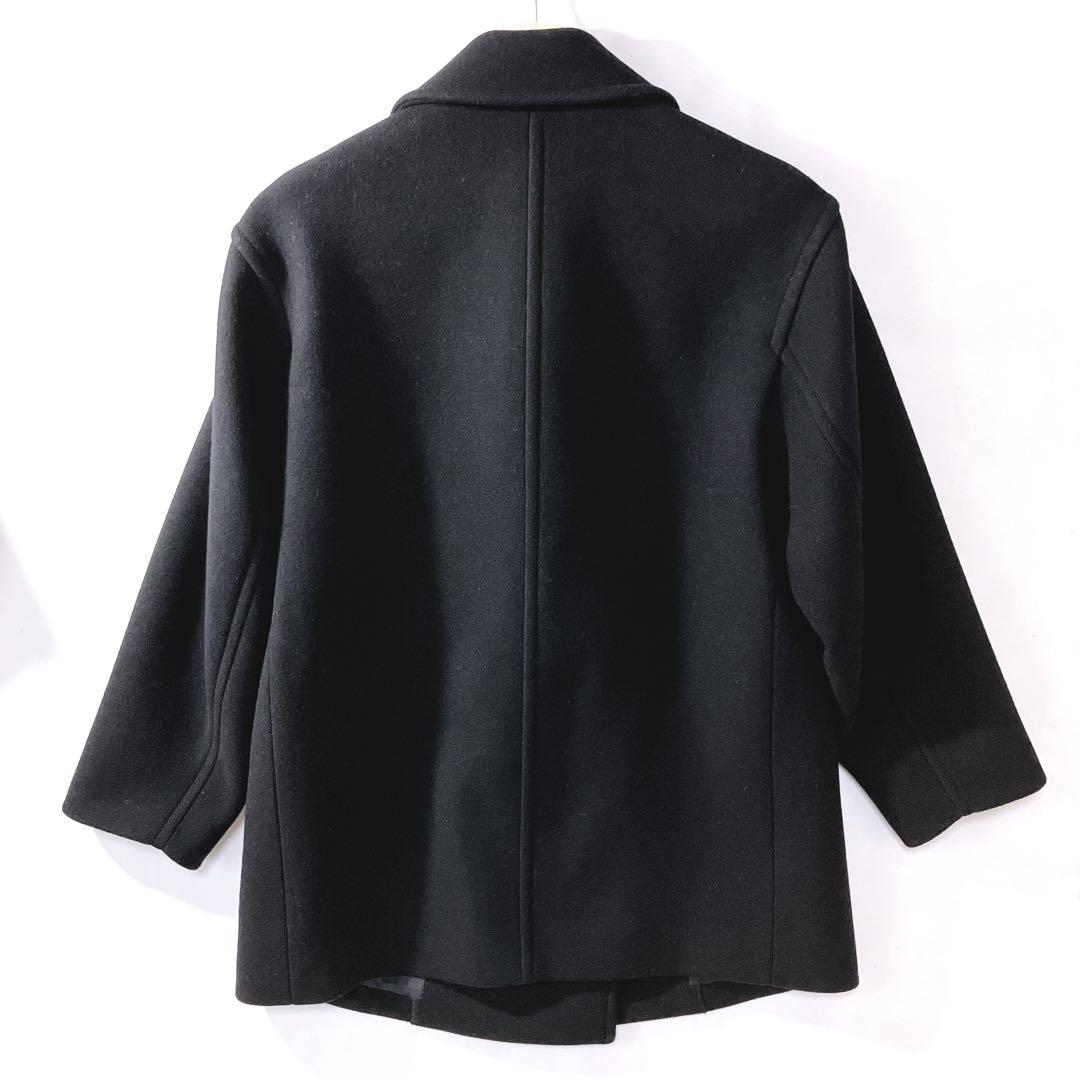 ＊美品＊23区／ソフトメルトン Pコート　ネイビー　サイズ30 【小さいサイズ】