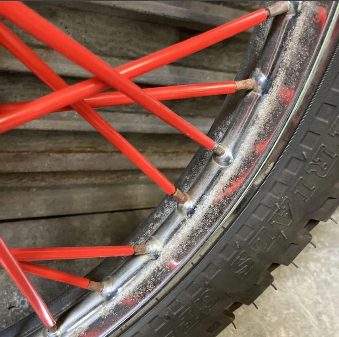 ★ホンダ　スーパーカブ　3.00-17 ブロックタイヤ付き★検索用　太足