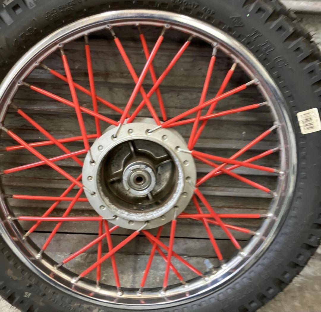 ★ホンダ　スーパーカブ　3.00-17 ブロックタイヤ付き★検索用　太足