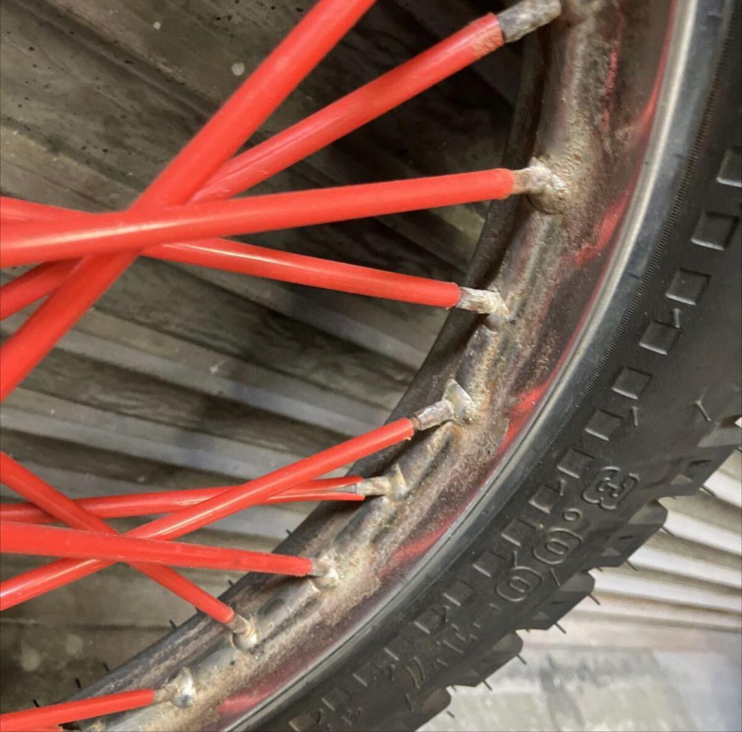 ★ホンダ　スーパーカブ　3.00-17 ブロックタイヤ付き★検索用　太足