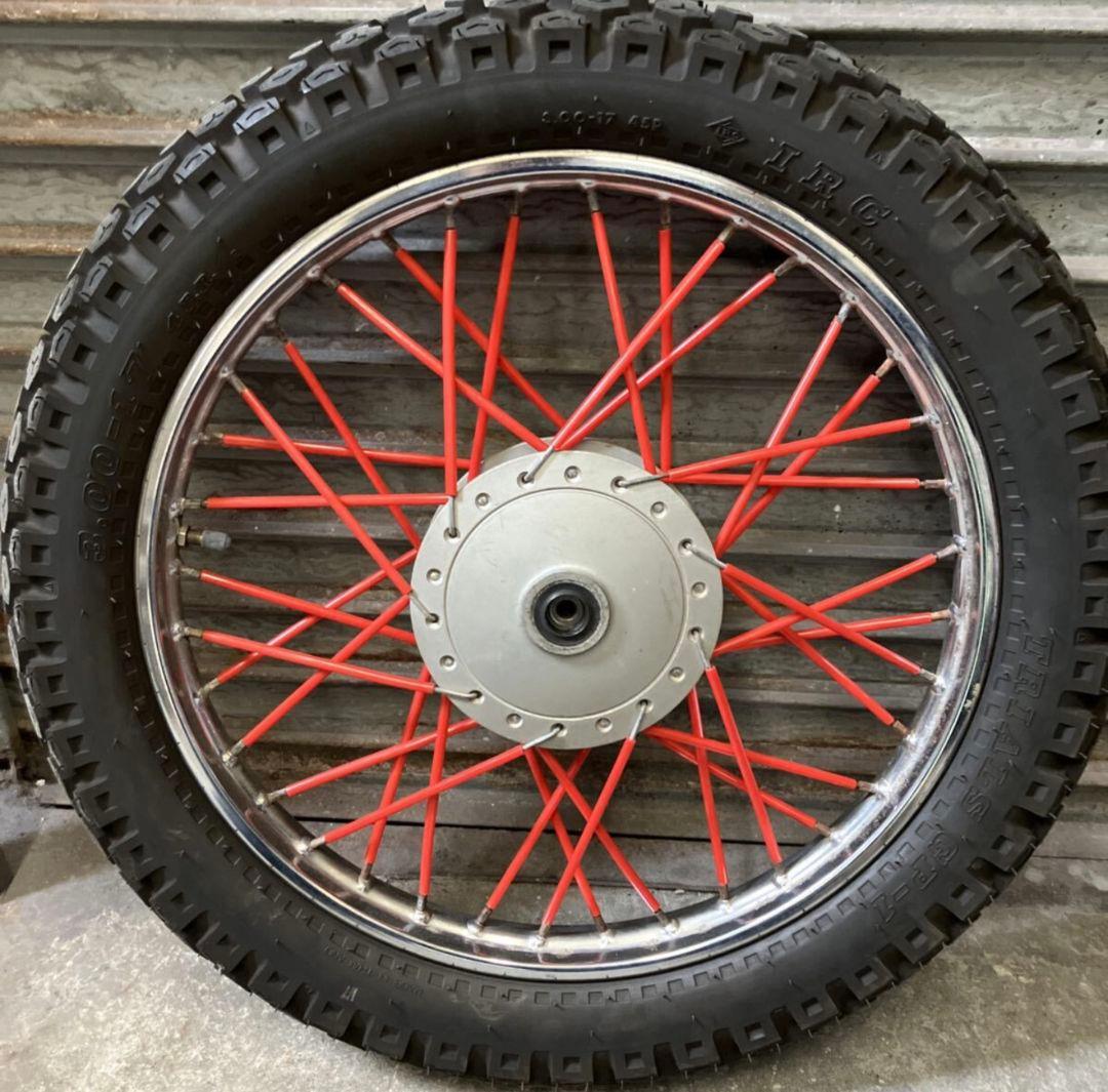 ★ホンダ　スーパーカブ　3.00-17 ブロックタイヤ付き★検索用　太足