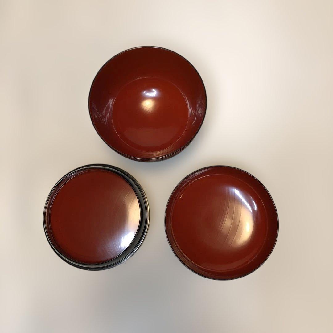 【最終値下】信玄弁当 天然木製 漆塗 6客セット 未使用