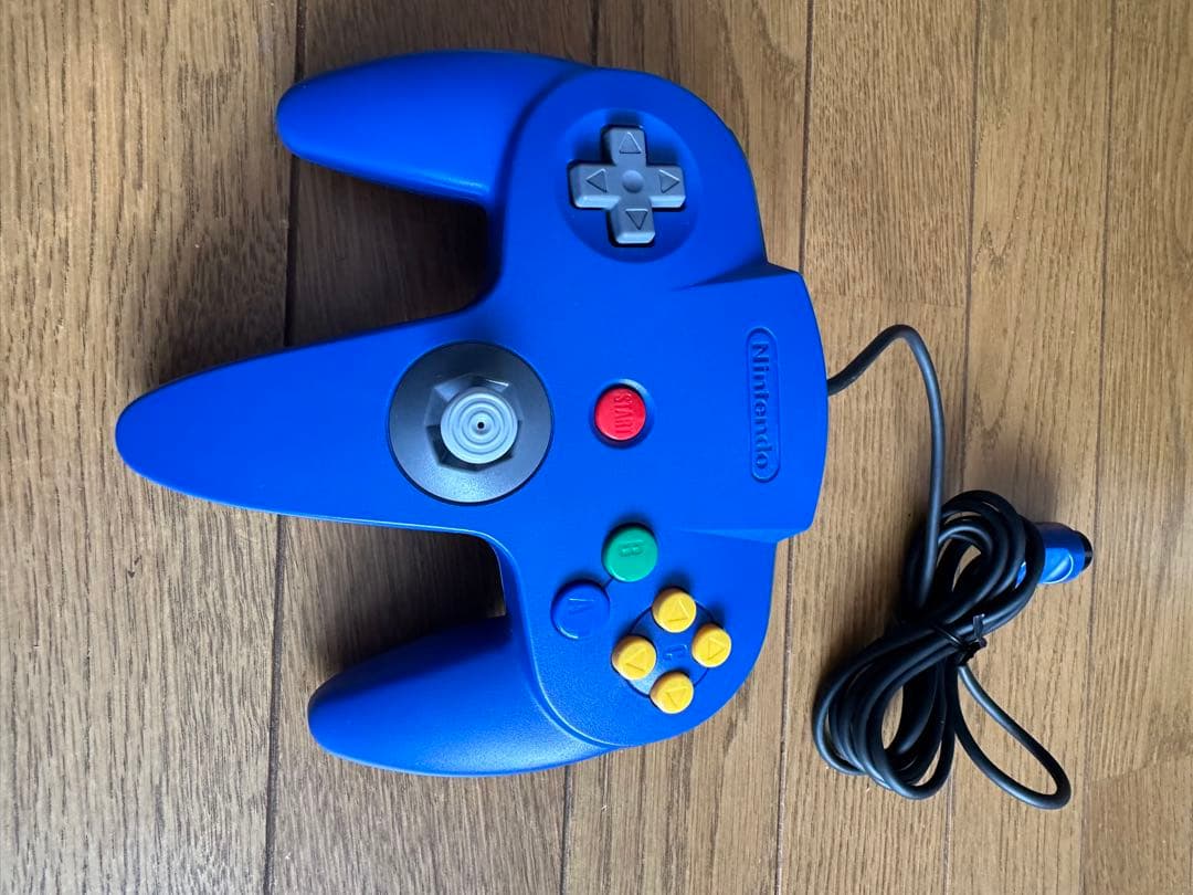Nintendo64 コントローラーブロス　ブルー