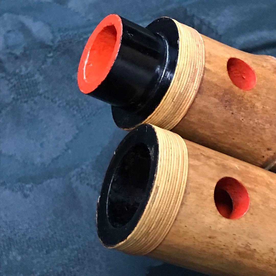 尺八 琴古流 在銘 中継ぎ緩み無し 一尺四寸管 籐巻 【音出し確認済み】