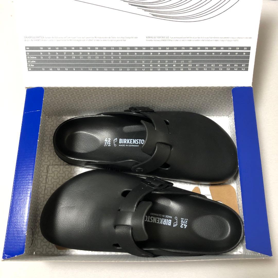 新品未使用 ビルケンシュトック ボストン EVA 42 27cm 黒 ブラック