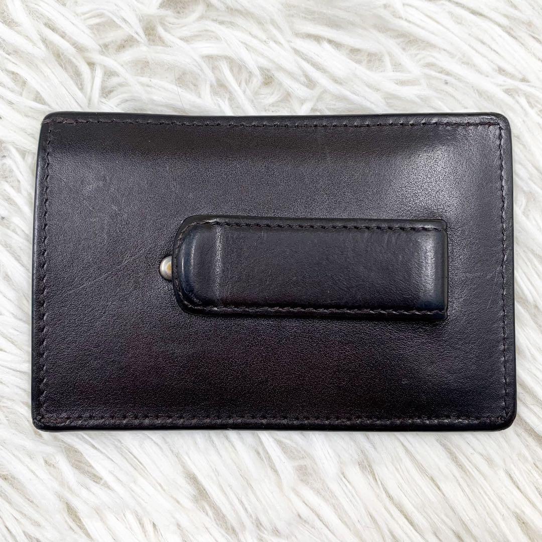 【✨美品✨】 ボッテガヴェネタ イントレチャート マネークリップ ブラウン