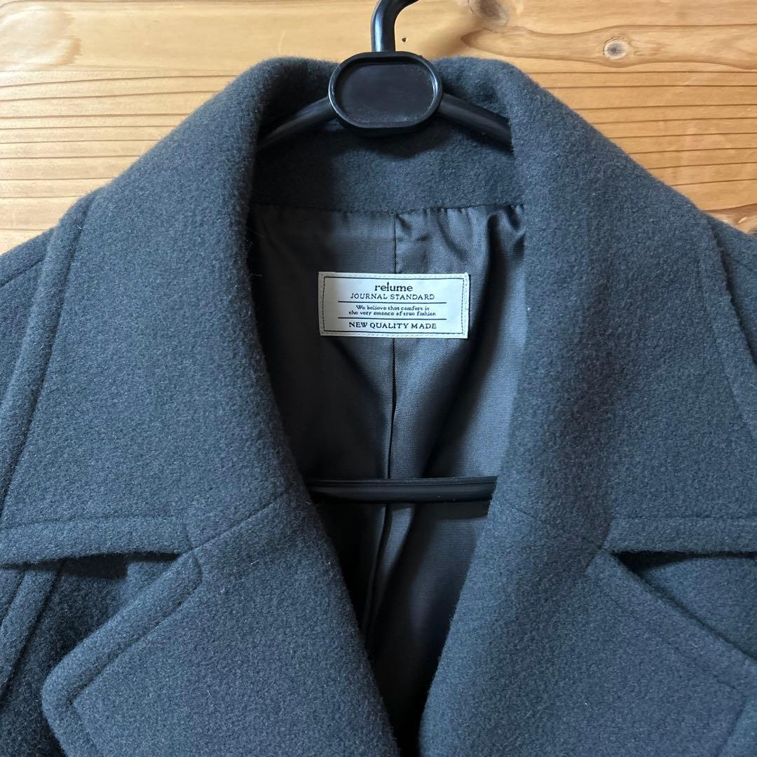 ジャーナルスタンダードレリューム2024AW 尾州ウールショートPコート36