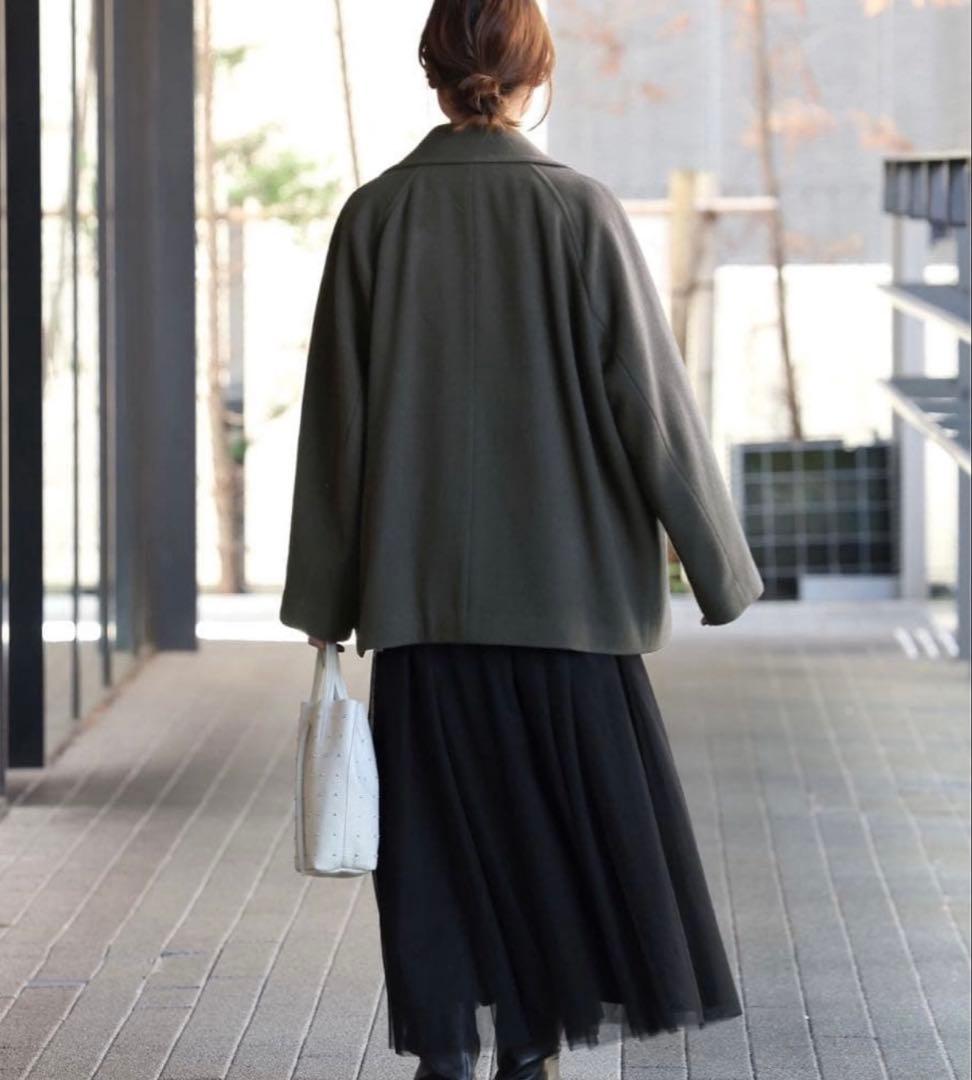 ジャーナルスタンダードレリューム2024AW 尾州ウールショートPコート36
