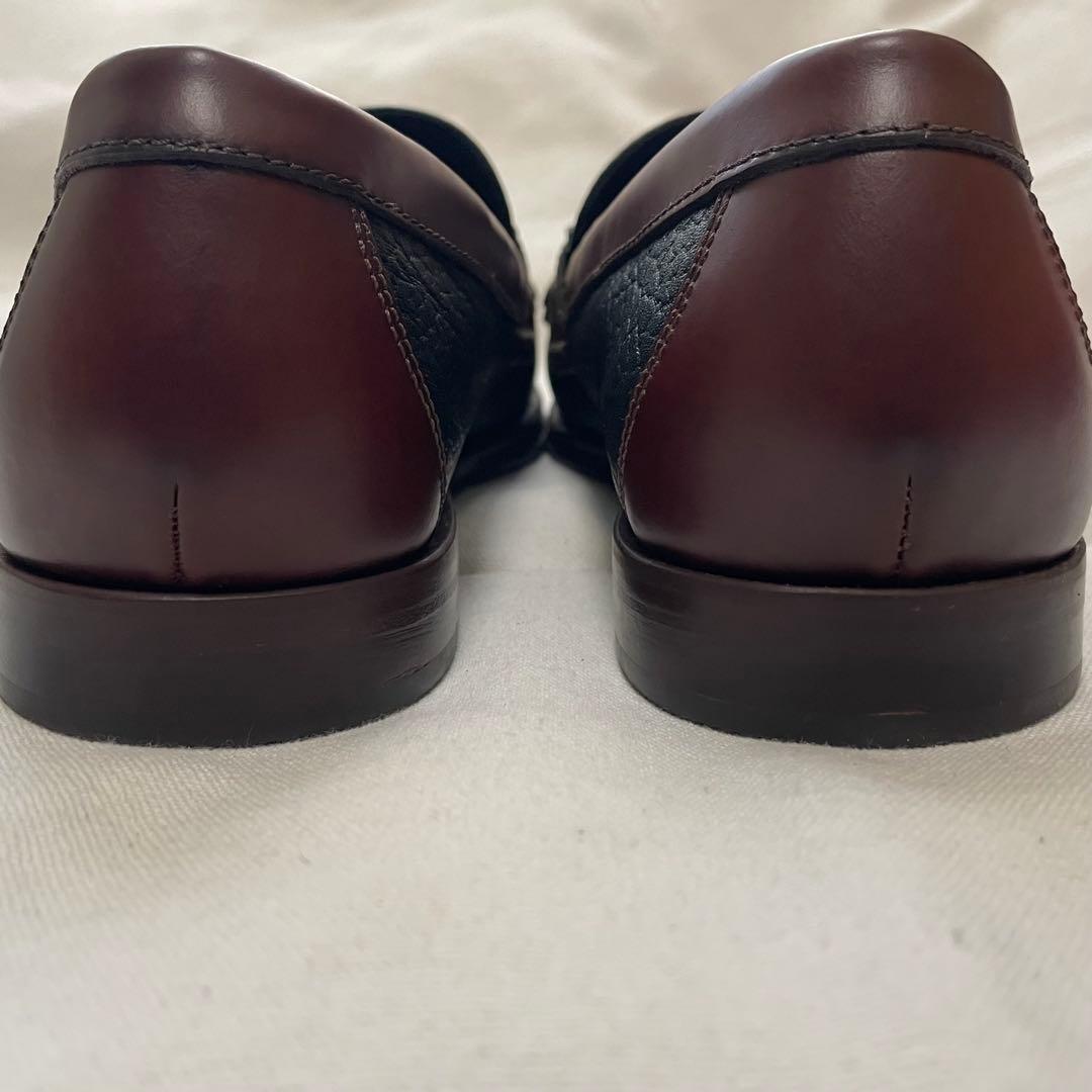 き*ょ様 old H.S.TRASK キルトタッセルローファー コンビ 黒茶 7