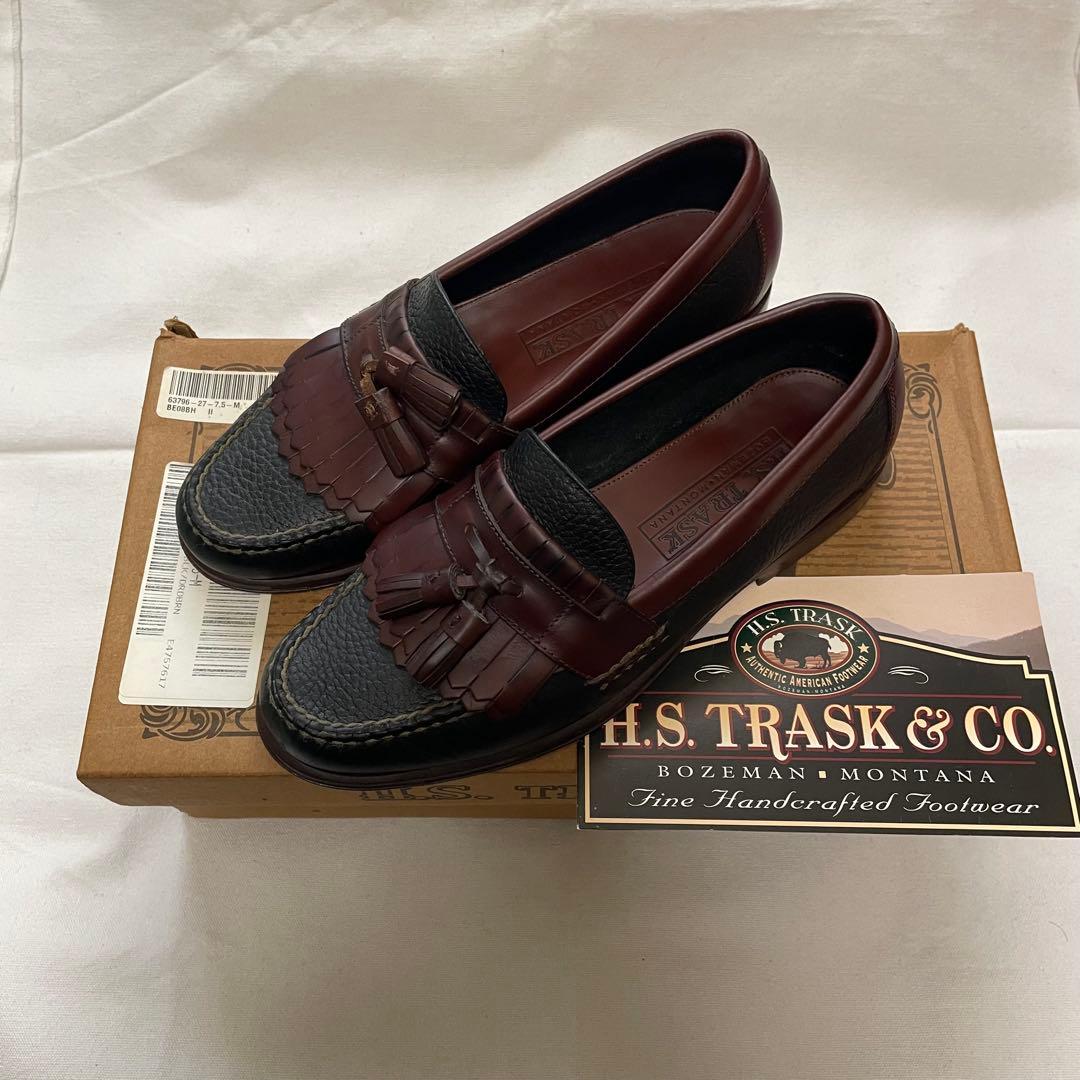 き*ょ様 old H.S.TRASK キルトタッセルローファー コンビ 黒茶 7
