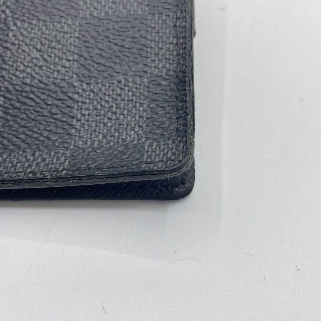 ヴィトン　マネークリップ　ダミエグラファット　メンズ　ブラック