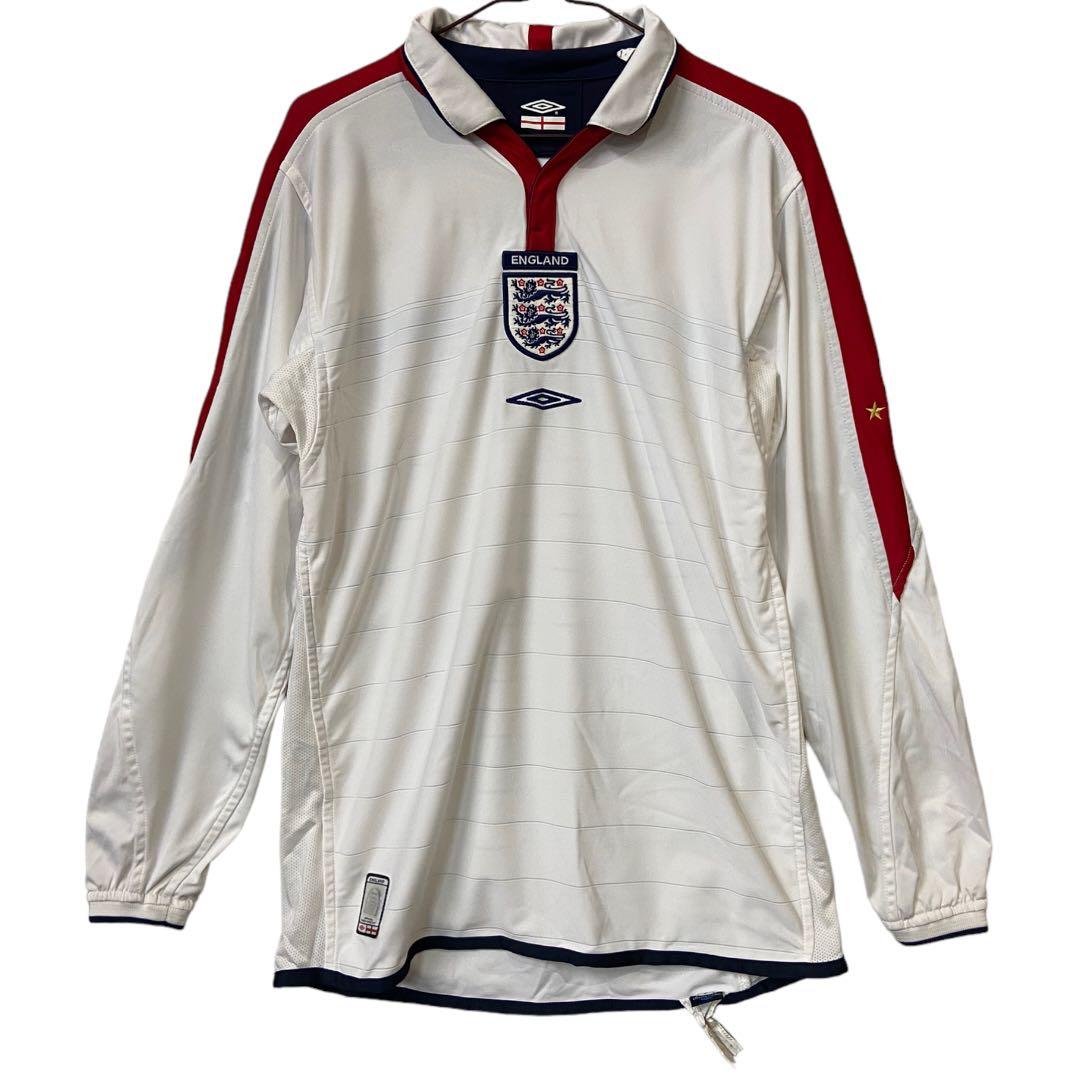 希少　umbro アンブロ　イングランド　代表　ユニフォーム　長袖　柴田　在原