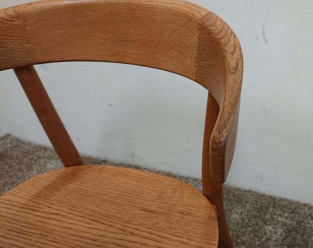 しんご オーク無垢材チェア オイル仕上げ ダイニングチェア-4