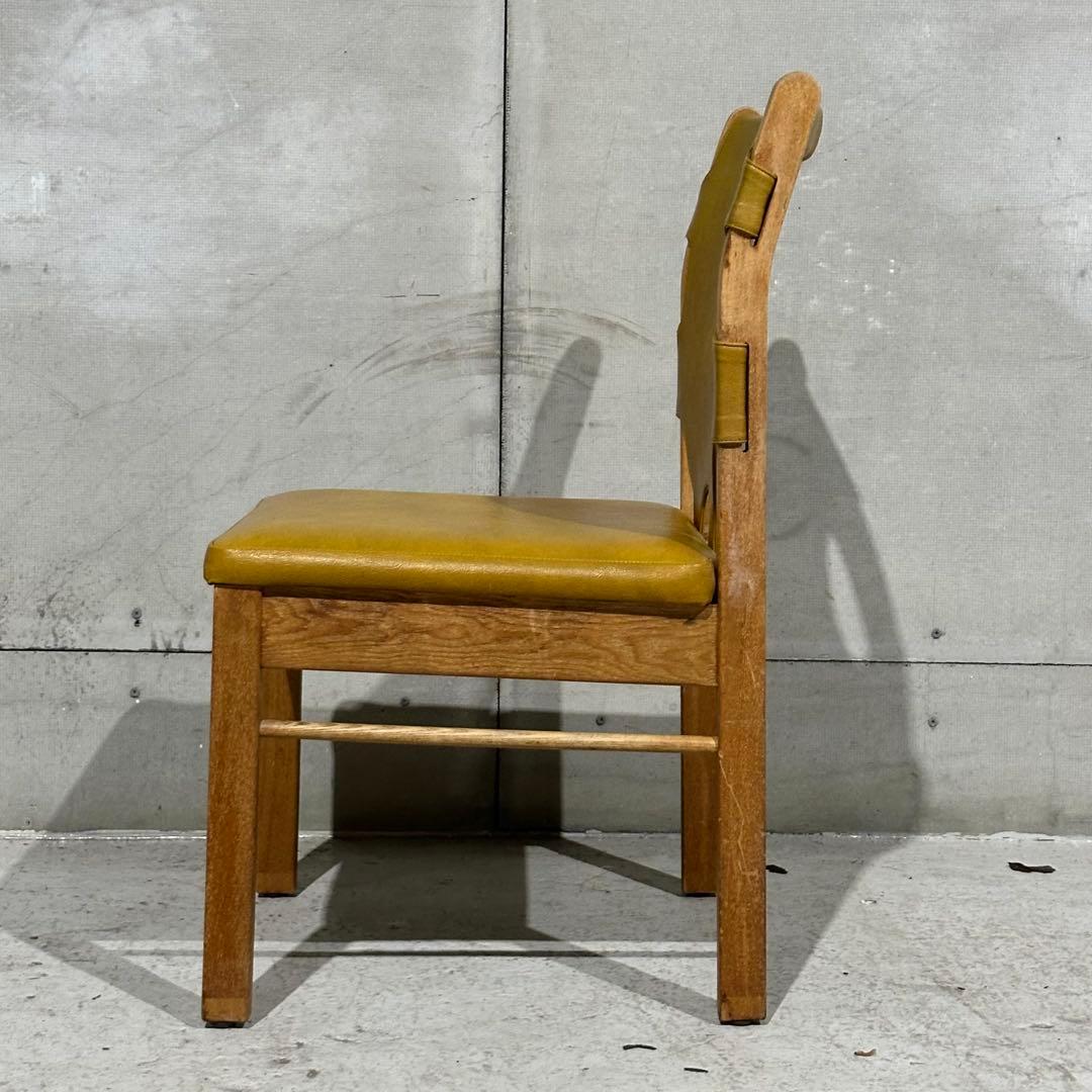 j*o様 ★80s★MARUNI マルニ木工 レザー ダイニングチェア 本革 ヴ
