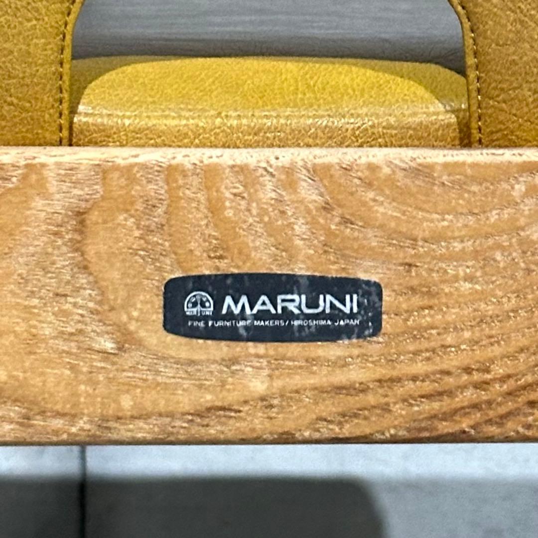 j*o様 ★80s★MARUNI マルニ木工 レザー ダイニングチェア 本革 ヴ