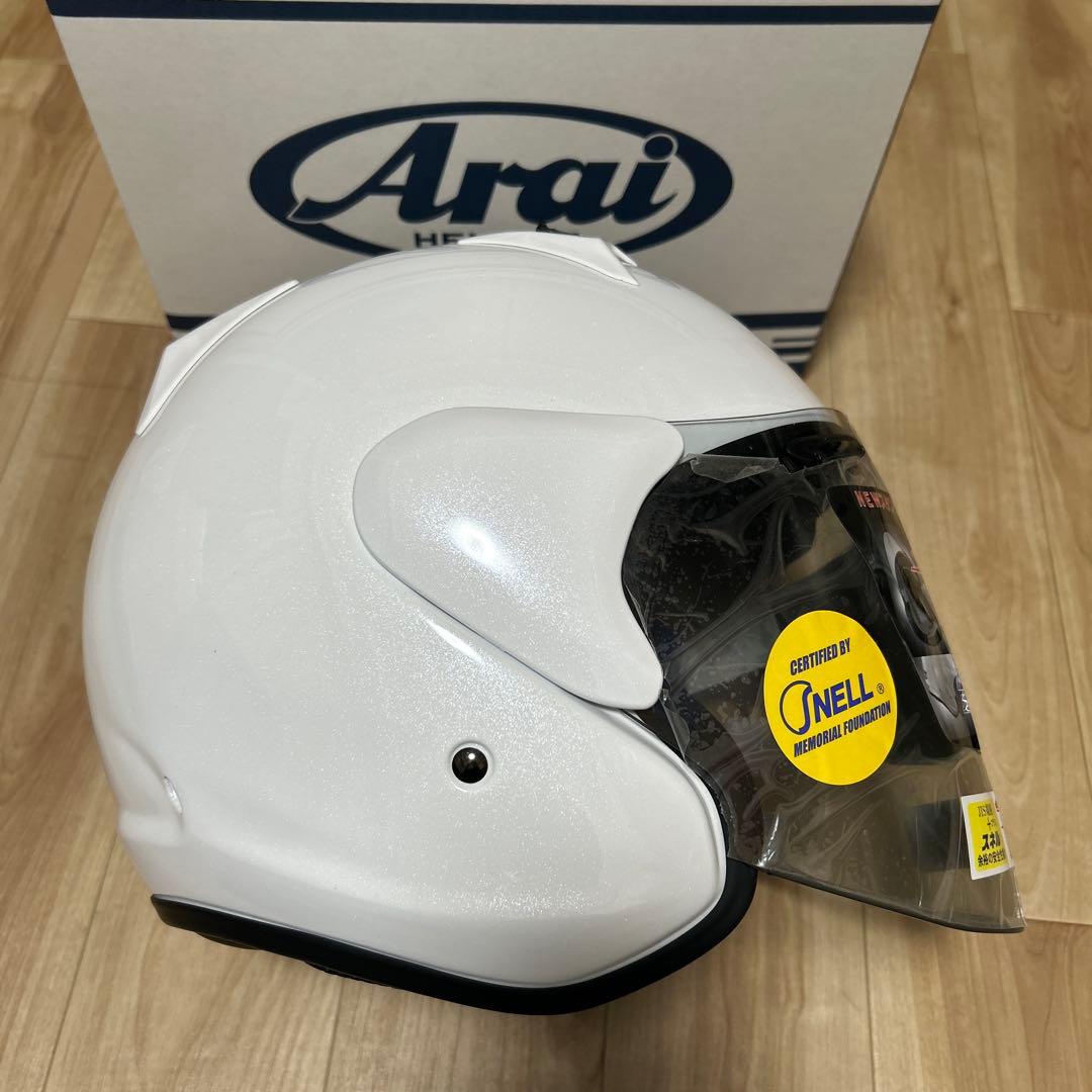 Arai SZ-Gジェットヘルメット グラスホワイト＜57.58cm＞♪