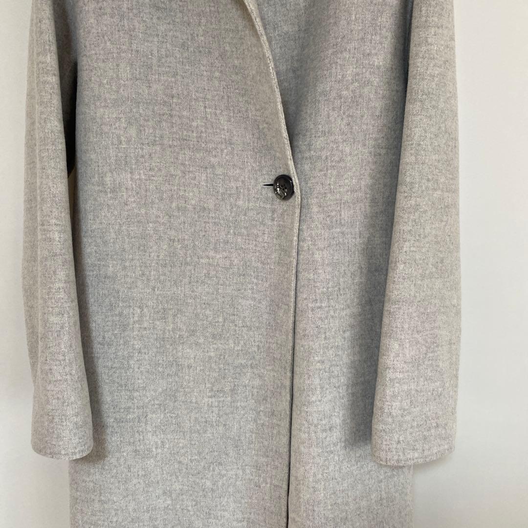 セオリーリュクス フーデッドコート 38 フーデットコート ライトグレー DMW