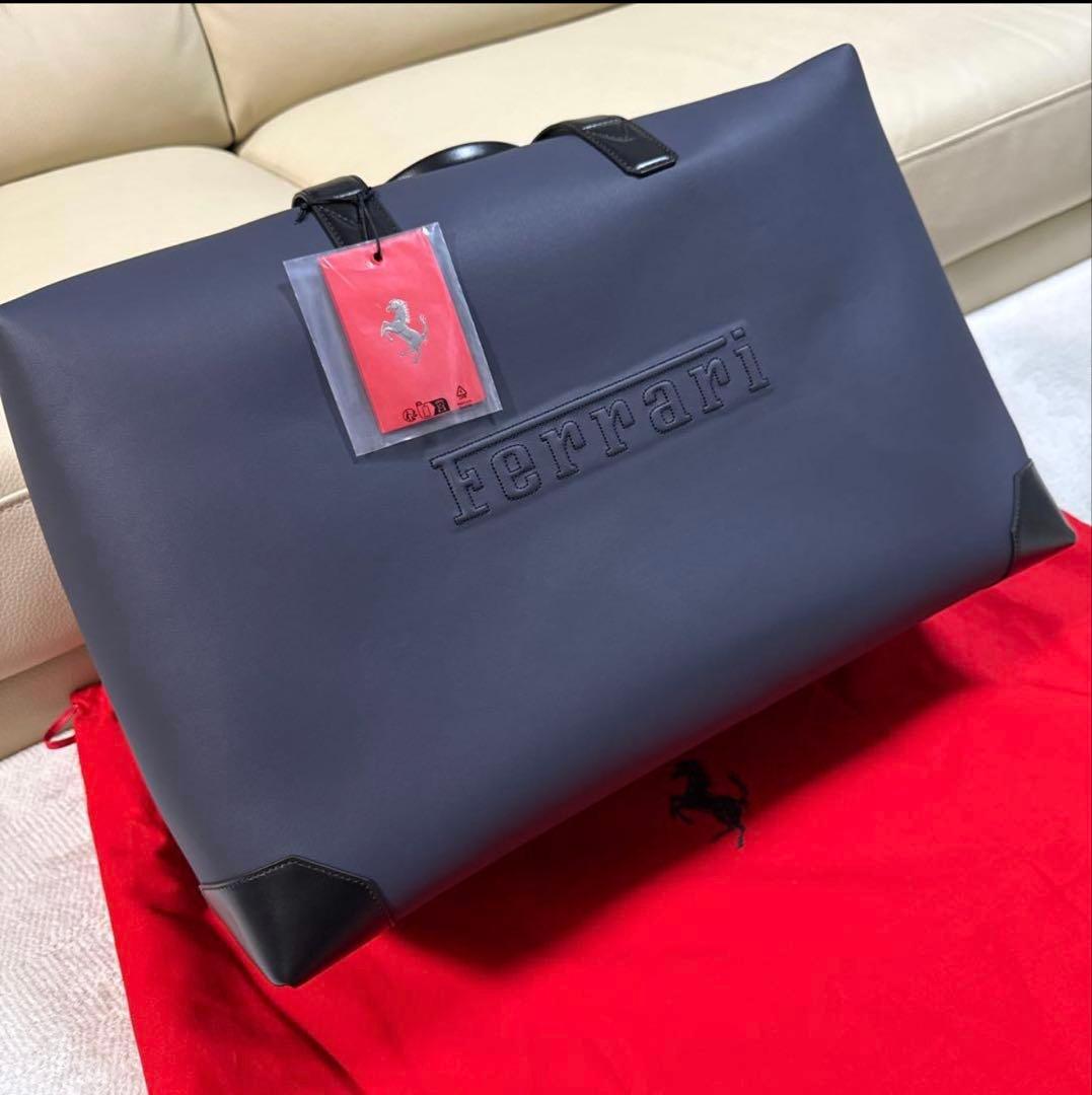 フェラーリ オフィシャル ノヴェルティ レザートレイ ボストンバッグ