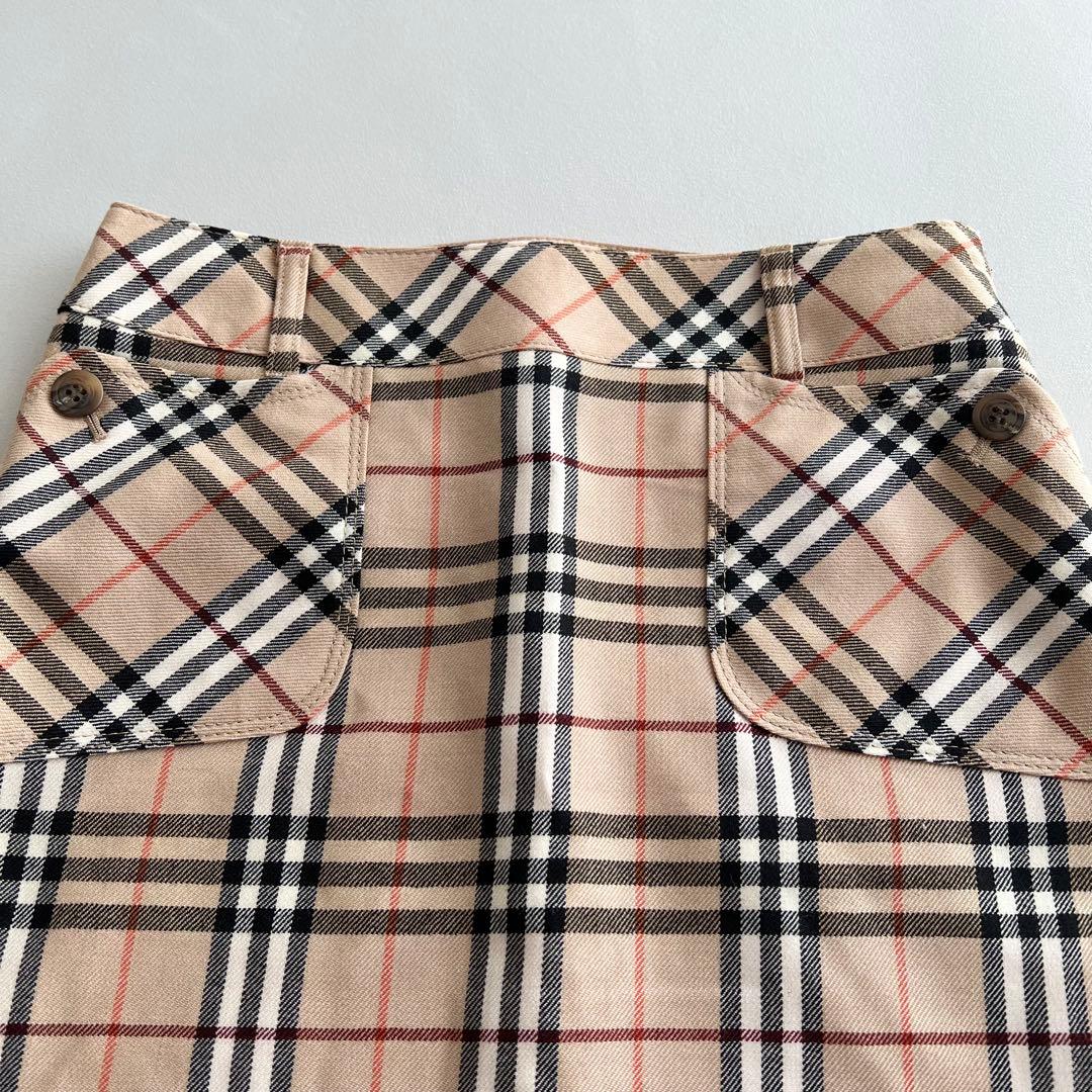 美品✨バーバリー ブルーレーベル ノバチェック ミニスカート ベージュ 36