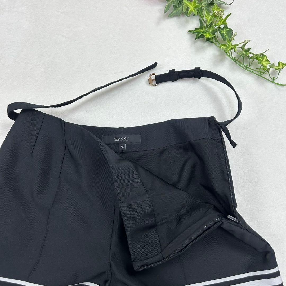 F191 新品未使用 M 38 グッチ ベルト付き ショートパンツ レディース