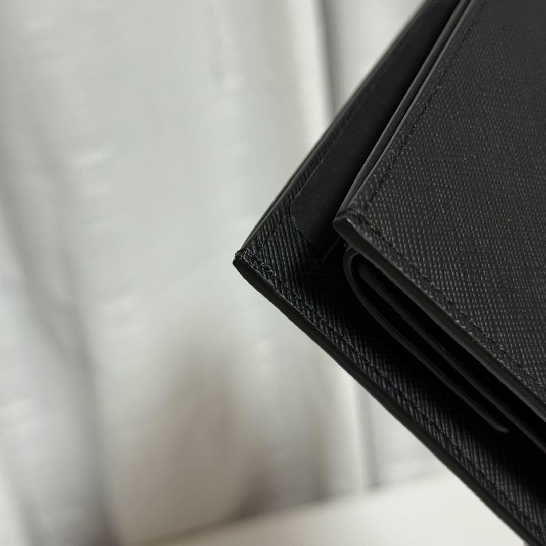 ⭐️未使用⭐️ Dunhill SIDECAR　二つ折り財布　ブラック　レザー