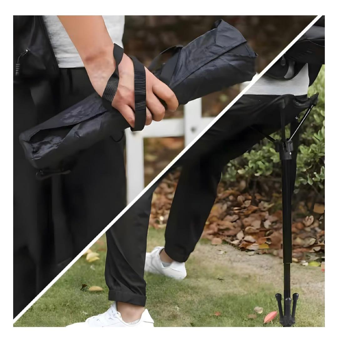 新品 折りたたみアウトドアチェア 黒