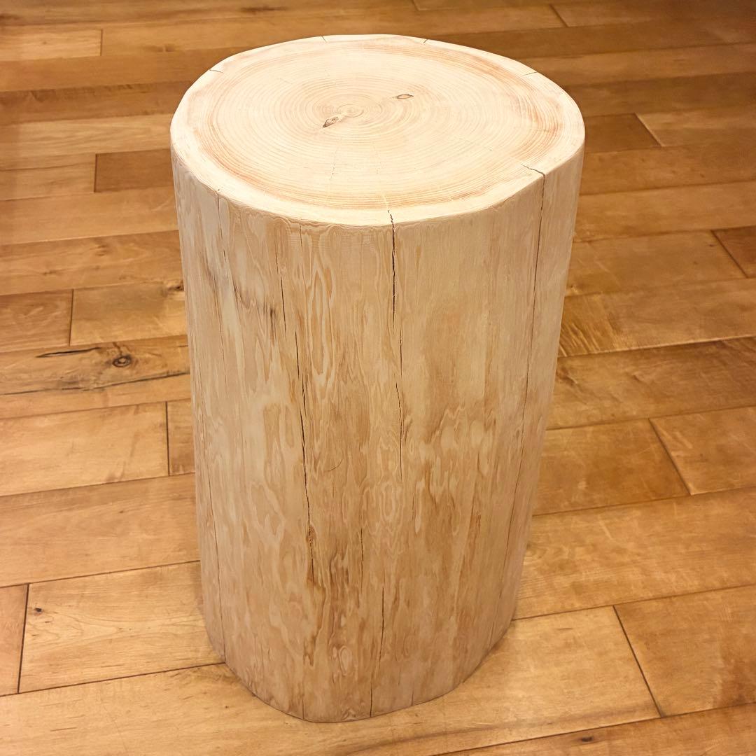 檜　丸太　椅子　スツール　No.1284