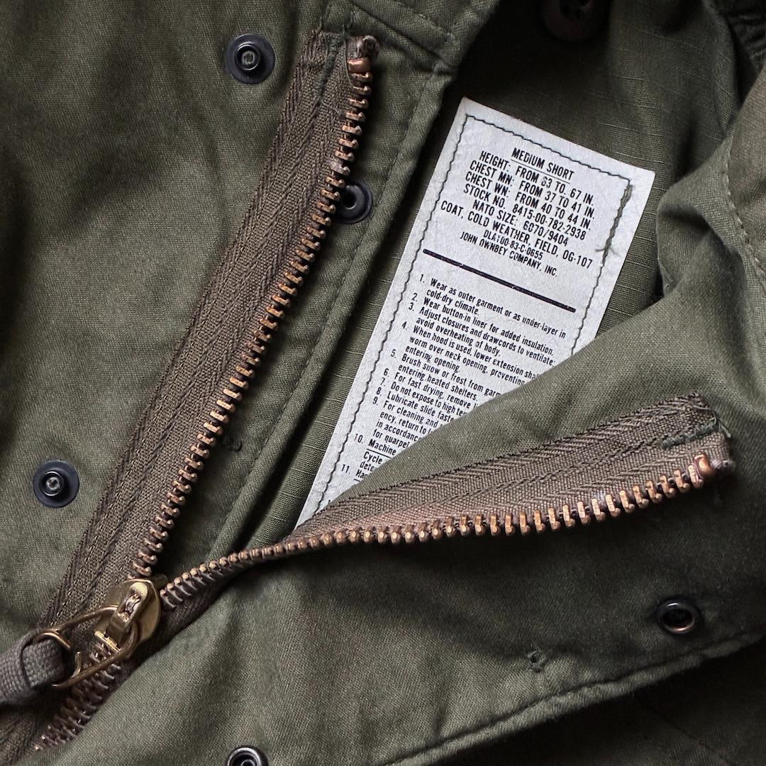 80s 米軍実物 M-65 フィールドジャケット 3rd M-S(XL相当)