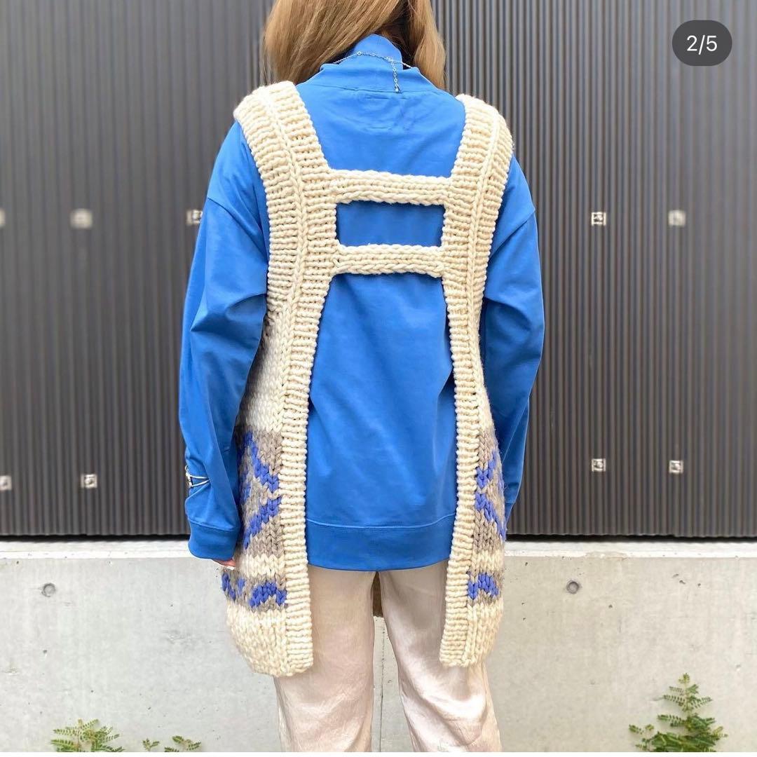 Rhodolirion エプロン ニットベスト ロドリリオン