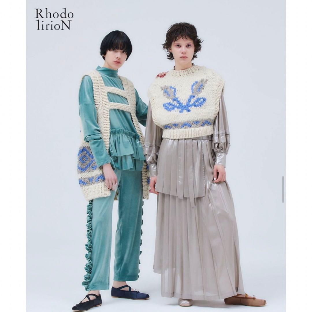 Rhodolirion エプロン ニットベスト ロドリリオン