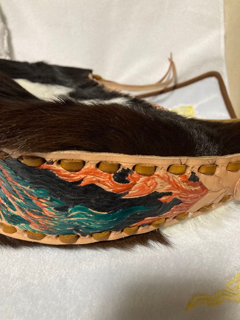 j*o様 売り尽くし！ハラコ ショルダーバッグ 本革使用