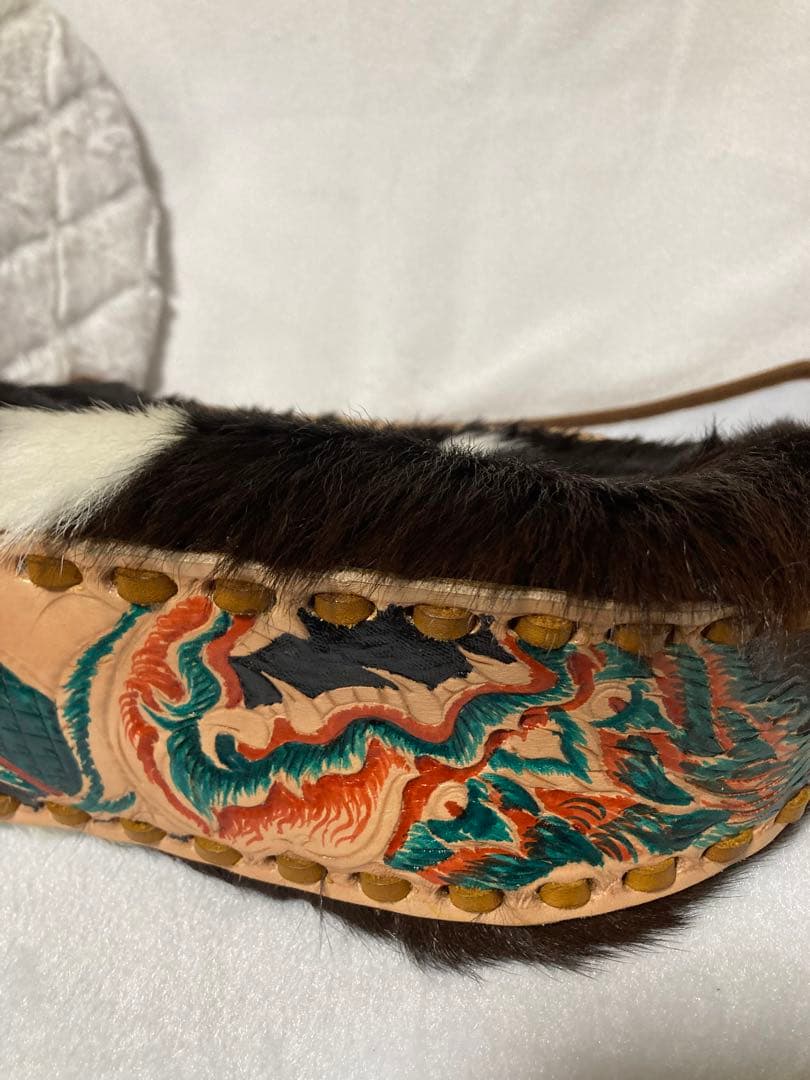 j*o様 売り尽くし！ハラコ ショルダーバッグ 本革使用