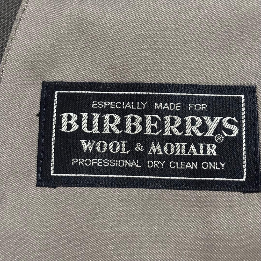 美品 バーバリー ダブル スーツ セットアップ ウール&モヘア メタルボタン