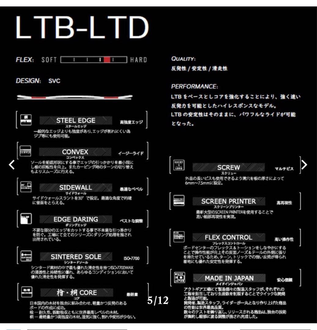 スプレッドスノーボード　2024-25 LTB-LTD 151cm
