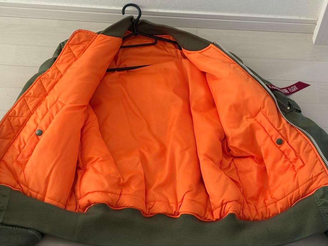 【極美品】ALPHA MA-1 フライトジャケット リバーシブル 中綿 L