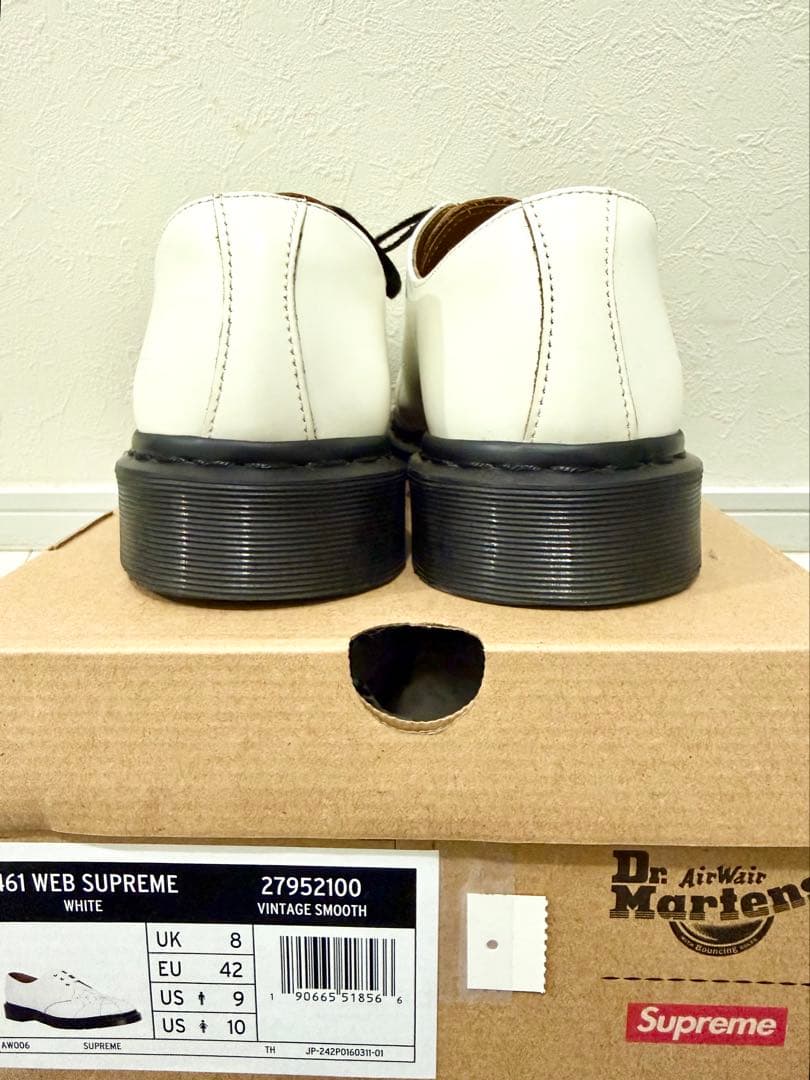 極美品⭐︎Supreme⭐︎Dr.Martens⭐︎Spiderweb⭐︎3-Eye 白